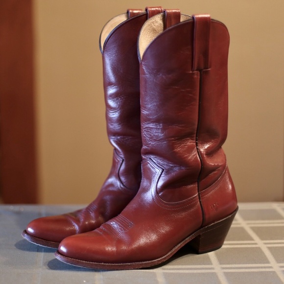 frye oxblood boots